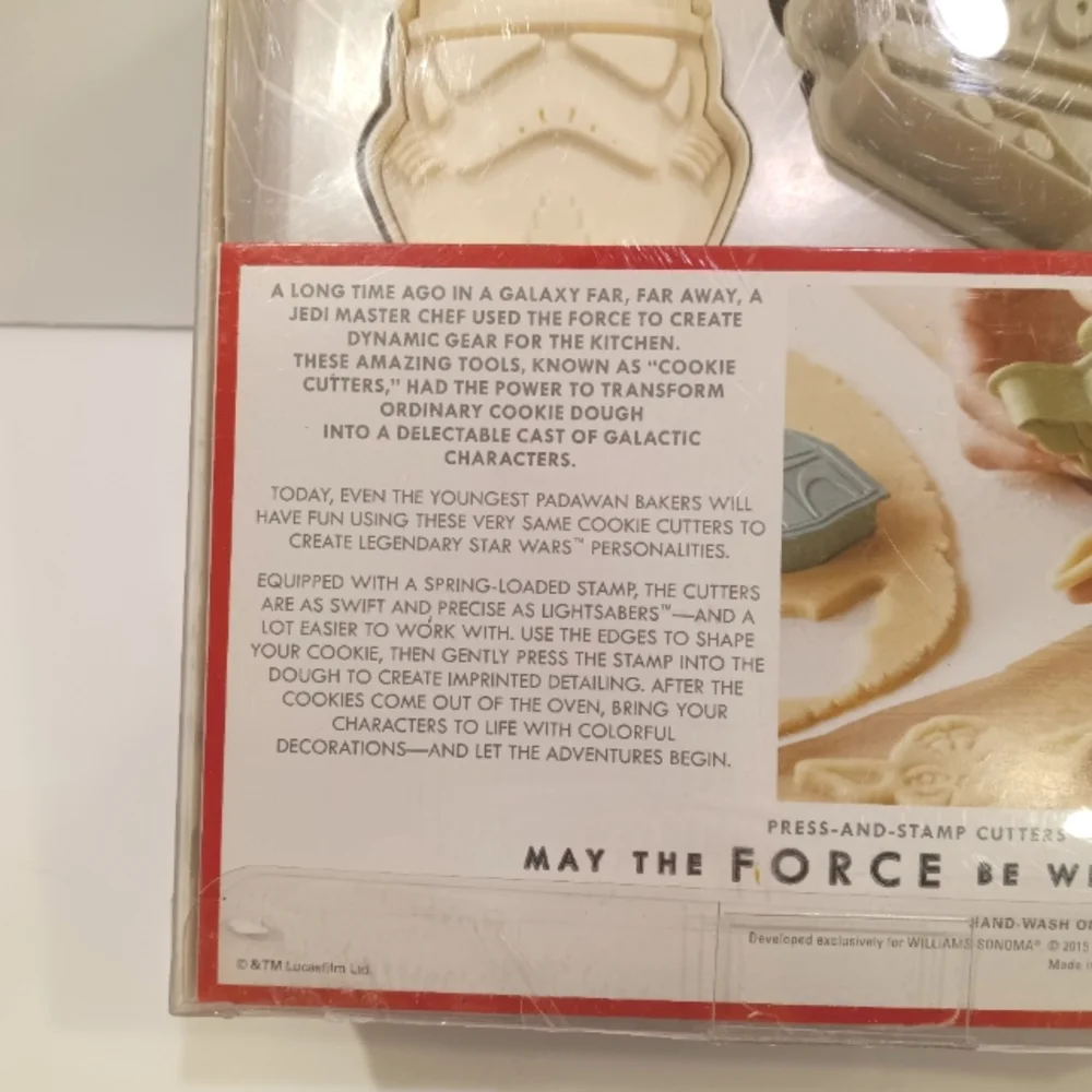 NEW! STAR WARS Williams-Sonoma Exclusive Cookie Cutters